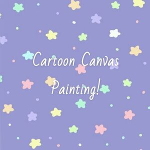 Cartoon Canvas Painting